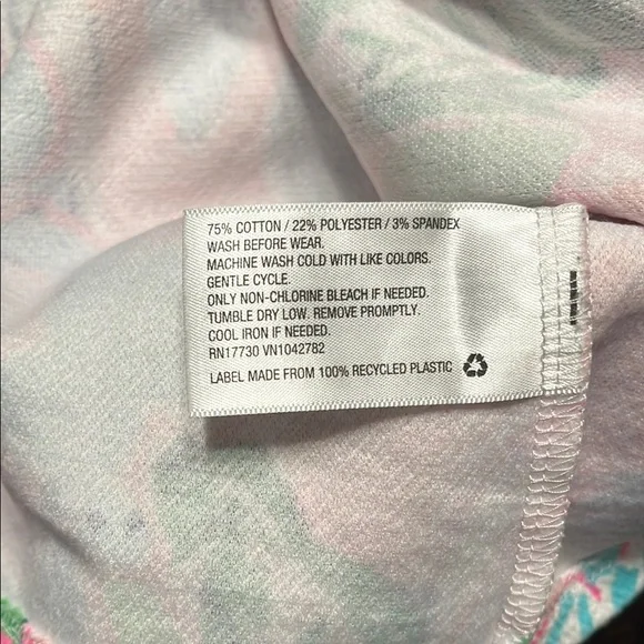 Lilly Pulitzer Girls Multicolor Floral Top, Girls Size XL (14/16) - Picture 3 of 9